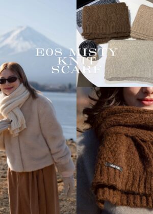E08 Misty Knit Scarf (ผ้าพันคอถัก นุ่มๆ)